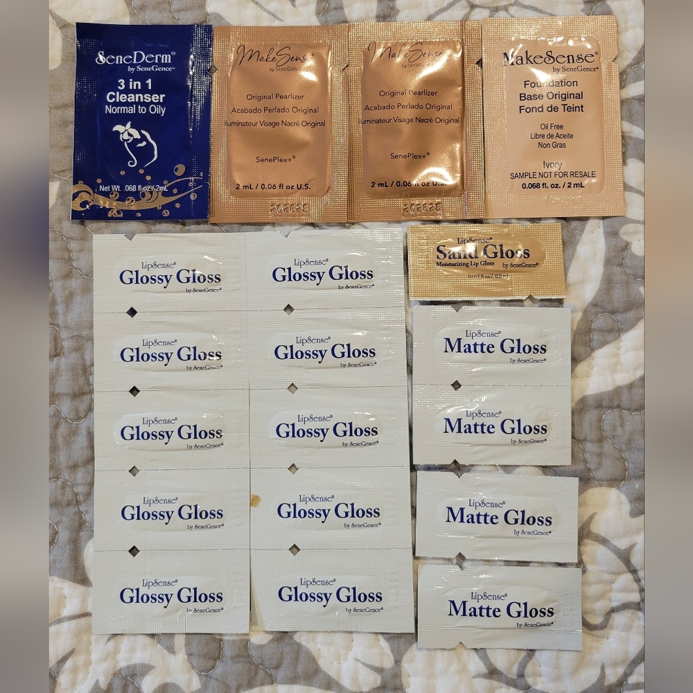 LipSense Gloss and Foundation Sample Collection